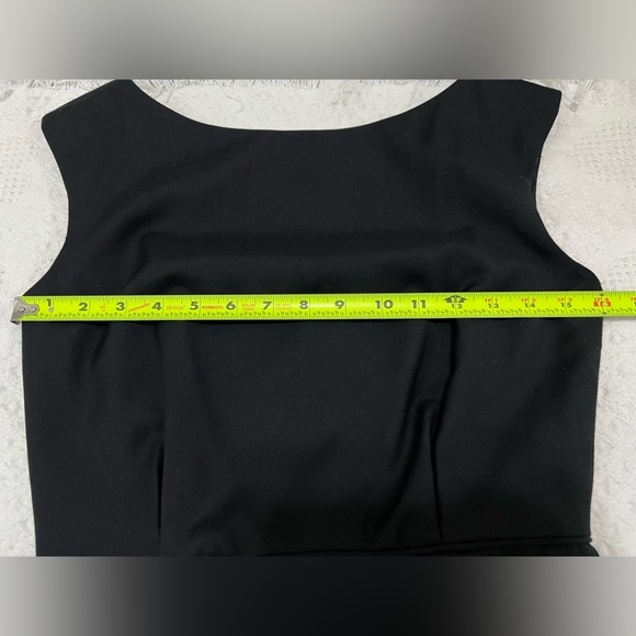 J. Crew 100% Wool Black Sheath Sleeveless Dress Size 2 - Picture 7 of 9